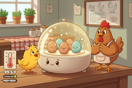 Hatching chicken eggs at home in incubator
